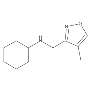 N-[(4-methyl-1,2-oxazol-3-yl)methyl]cyclohexanamine结构式