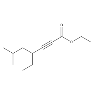 Ethyl 4-ethyl-6-methylhept-2-ynoate结构式
