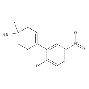 4-(2-Fluoro-5-nitrophenyl)-1-methylcyclohex-3-en-1-amine结构式