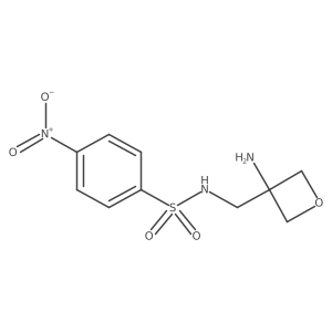 N-[(3-aminooxetan-3-yl)methyl]-4-nitrobenzene-1-sulfonamide Structure
