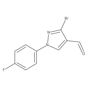 3-bromo-1-(4-fluorophenyl)-1H-pyrazole-4-carbaldehyde结构式