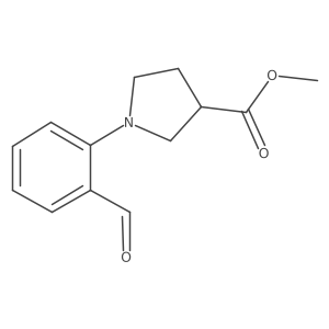 Methyl 1-(2-formylphenyl)pyrrolidine-3-carboxylate Structure