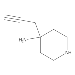 4-(Prop-2-yn-1-yl)piperidin-4-amine Structure