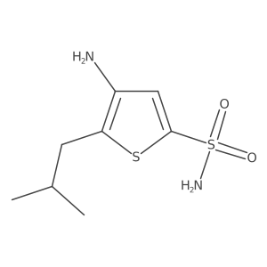 4-Amino-5-(2-methylpropyl)thiophene-2-sulfonamide Structure