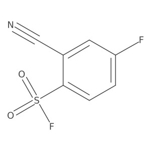 2-Cyano-4-fluorobenzene-1-sulfonyl fluoride结构式