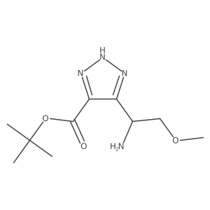 tert-butyl 5-(1-amino-2-methoxyethyl)-1H-1,2,3-triazole-4-carboxylate Structure