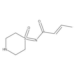 N-(1-oxo-1lambda6-thiomorpholin-1-ylidene)but-2-enamide结构式