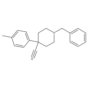 1-Benzyl-4-(4-methylphenyl)piperidine-4-carbonitrile Structure