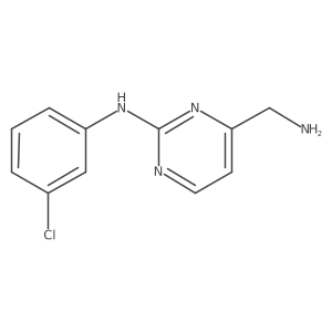 4-(aminomethyl)-N-(3-chlorophenyl)pyrimidin-2-amine结构式