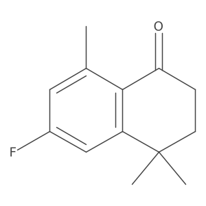 6-Fluoro-4,4,8-trimethyl-1,2,3,4-tetrahydronaphthalen-1-one Structure