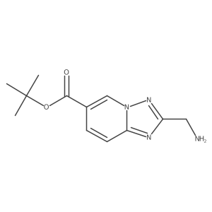 Tert-butyl 2-(aminomethyl)-[1,2,4]triazolo[1,5-a]pyridine-6-carboxylate Structure