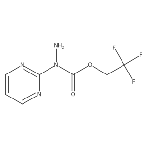 N-(pyrimidin-2-yl)(2,2,2-trifluoroethoxy)carbohydrazide Structure