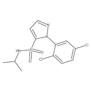 1-(2,5-dichlorophenyl)-N-(propan-2-yl)-1H-pyrazole-5-sulfonamide结构式