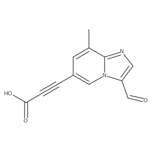 3-{3-Formyl-8-methylimidazo[1,2-a]pyridin-6-yl}prop-2-ynoic acid Structure