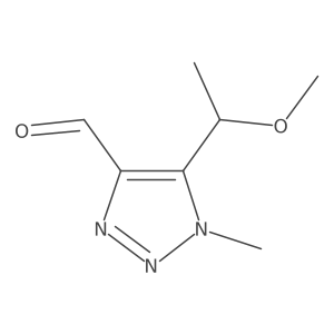 5-(1-methoxyethyl)-1-methyl-1H-1,2,3-triazole-4-carbaldehyde Structure