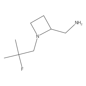 [1-(2-Fluoro-2-methylpropyl)azetidin-2-yl]methanamine结构式