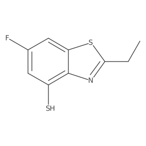 2-Ethyl-6-fluoro-1,3-benzothiazole-4-thiol Structure