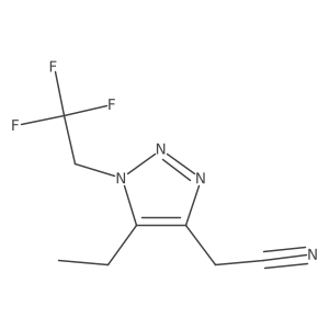 2-[5-ethyl-1-(2,2,2-trifluoroethyl)-1H-1,2,3-triazol-4-yl]acetonitrile Structure