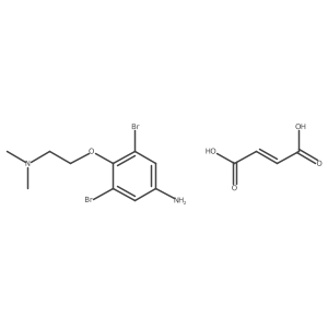 Benzenamine, 3,5-dibromo-4-(2-(dimethylamino)ethoxy)-, (2Z)-2-butenedioate (1:1)结构式