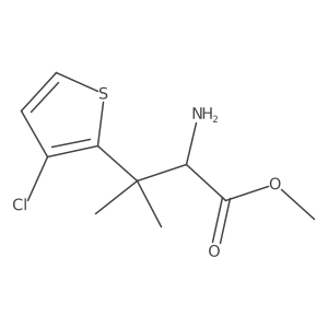 Methyl 2-amino-3-(3-chlorothiophen-2-yl)-3-methylbutanoate Structure