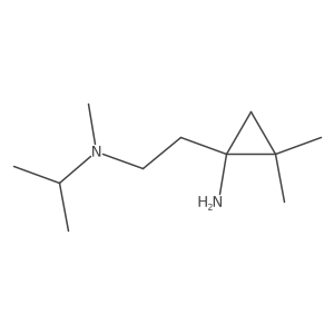 2,2-Dimethyl-1-{2-[methyl(propan-2-yl)amino]ethyl}cyclopropan-1-amine结构式