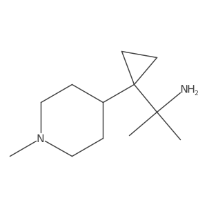 2-[1-(1-Methylpiperidin-4-yl)cyclopropyl]propan-2-amine Structure