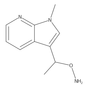O-(1-{1-methyl-1H-pyrrolo[2,3-b]pyridin-3-yl}ethyl)hydroxylamine Structure
