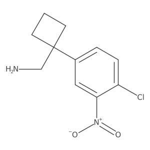 [1-(4-Chloro-3-nitrophenyl)cyclobutyl]methanamine Structure