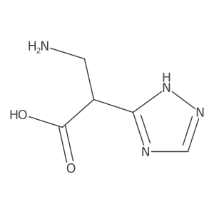 3-amino-2-(1H-1,2,4-triazol-3-yl)propanoic acid Structure
