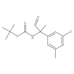 tert-butyl N-[2-(2-chloro-6-methylpyridin-4-yl)-1-oxopropan-2-yl]carbamate Structure