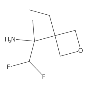 2-(3-Ethyloxetan-3-yl)-1,1-difluoropropan-2-amine Structure