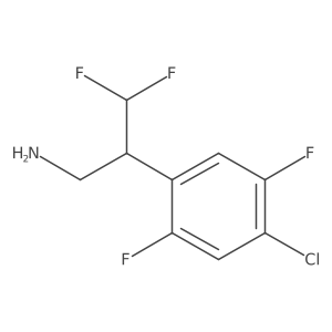 2-(4-Chloro-2,5-difluorophenyl)-3,3-difluoropropan-1-amine结构式