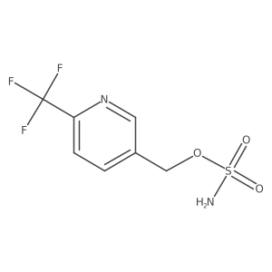 [6-(Trifluoromethyl)pyridin-3-yl]methyl sulfamate结构式