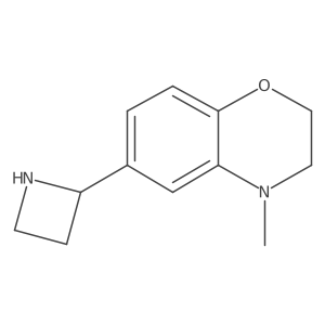 6-(azetidin-2-yl)-4-methyl-3,4-dihydro-2H-1,4-benzoxazine结构式