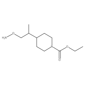Ethyl 4-[1-(aminooxy)propan-2-yl]piperidine-1-carboxylate Structure