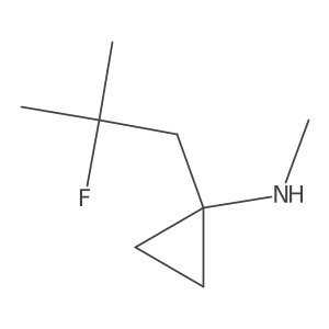 1-(2-fluoro-2-methylpropyl)-N-methylcyclopropan-1-amine结构式