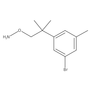 O-[2-(3-bromo-5-methylphenyl)-2-methylpropyl]hydroxylamine结构式
