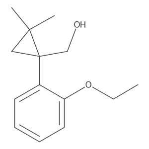 [1-(2-Ethoxyphenyl)-2,2-dimethylcyclopropyl]methanol结构式