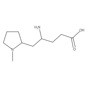 4-Amino-5-(1-methylpyrrolidin-2-yl)pentanoic acid结构式