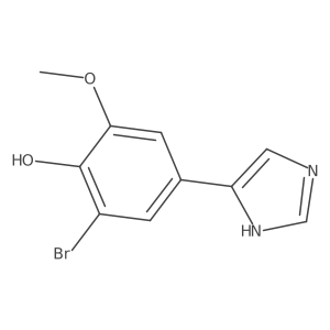 2-bromo-4-(1H-imidazol-4-yl)-6-methoxyphenol Structure