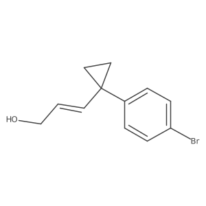 3-[1-(4-Bromophenyl)cyclopropyl]prop-2-en-1-ol Structure