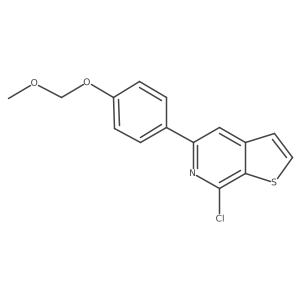 7-Chloro-5-[4-(methoxymethoxy)phenyl]thieno[2,3-c]pyridine Structure