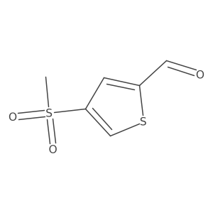 4-Methylsulfonylthiophene-2-carbaldehyde结构式