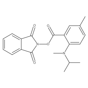 1,3-dioxo-2,3-dihydro-1H-isoindol-2-yl 5-methyl-2-[methyl(propan-2-yl)amino]benzoate Structure