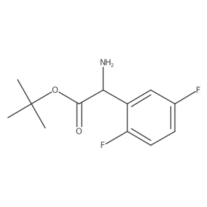 Tert-butyl 2-amino-2-(2,5-difluorophenyl)acetate结构式