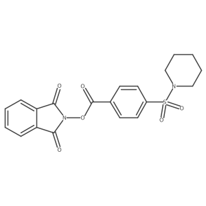 1,3-dioxo-2,3-dihydro-1H-isoindol-2-yl 4-(piperidine-1-sulfonyl)benzoate Structure