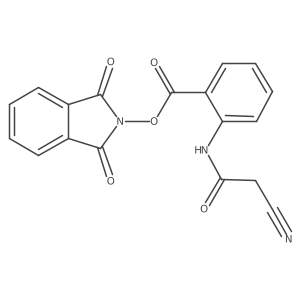 1,3-dioxo-2,3-dihydro-1H-isoindol-2-yl 2-(2-cyanoacetamido)benzoate Structure
