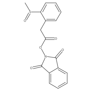1,3-dioxo-2,3-dihydro-1H-isoindol-2-yl 2-(2-methanesulfinylphenyl)acetate结构式
