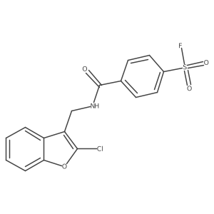 4-[(2-Chloro-1-benzofuran-3-yl)methylcarbamoyl]benzenesulfonyl fluoride结构式