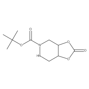 Tert-butyl (3aS,7aR)-2-oxo-4,6,7,7a-tetrahydro-3aH-[1,3]dioxolo[4,5-d]pyridazine-5-carboxylate结构式